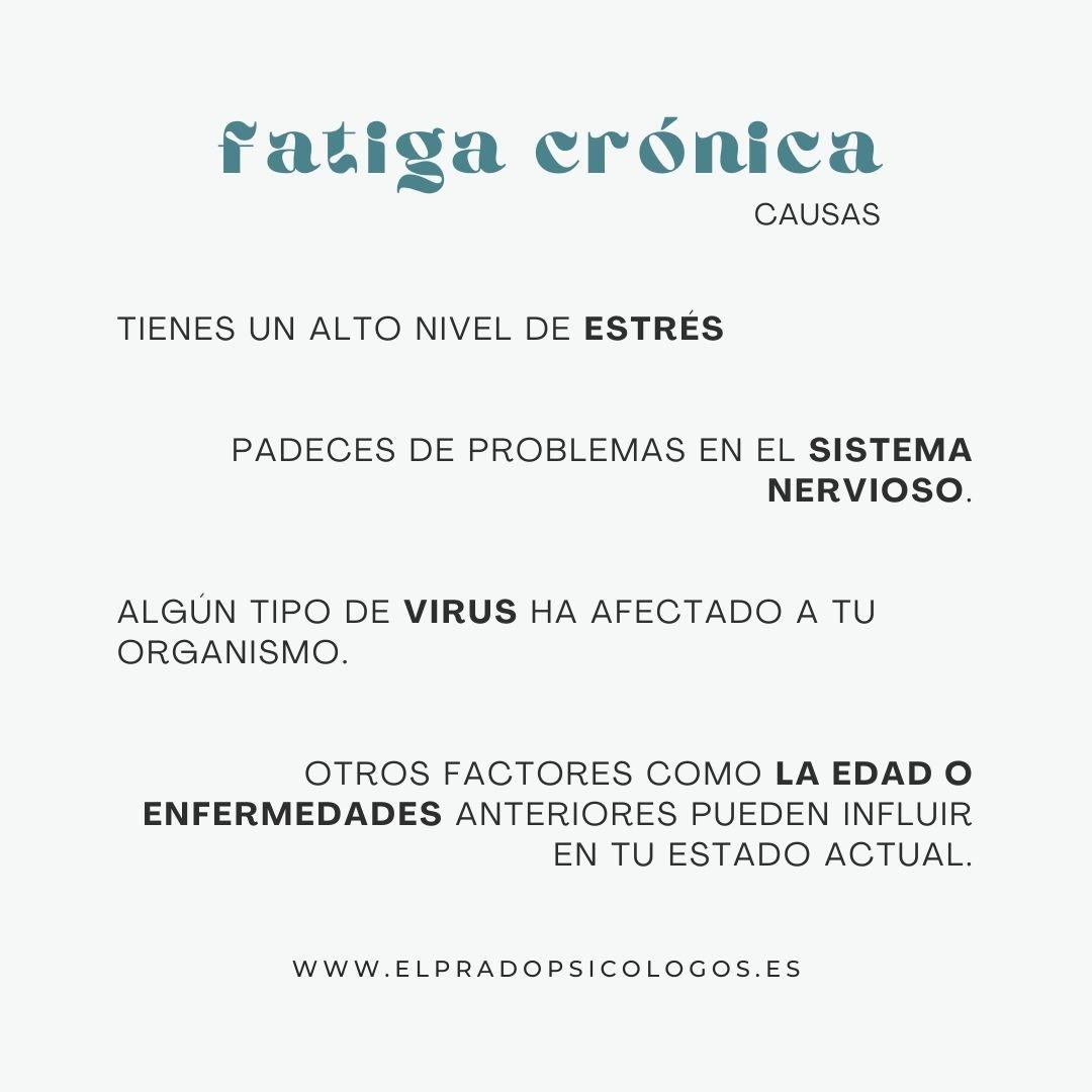 fatiga crónica causas Causas de la fatiga crónica